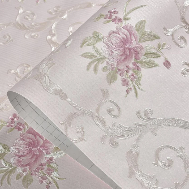 

Современная Европейская 3d пасторальная настенная бумага s спальня лоза цветочная роспись papel de pared Peel and Stick цветок настенная бумага наклейка EZ134