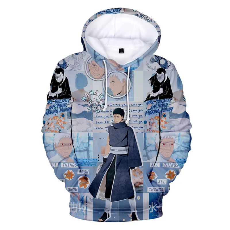 Толстовка с капюшоном Uchiha Obito свободная Стильная кофта для ролевых игр взрослых и