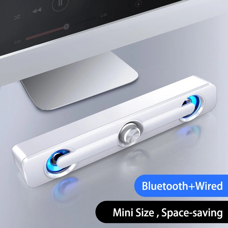 USB Проводная мощная компьютерная Колонка 2020 бар стерео сабвуфер бас динамик