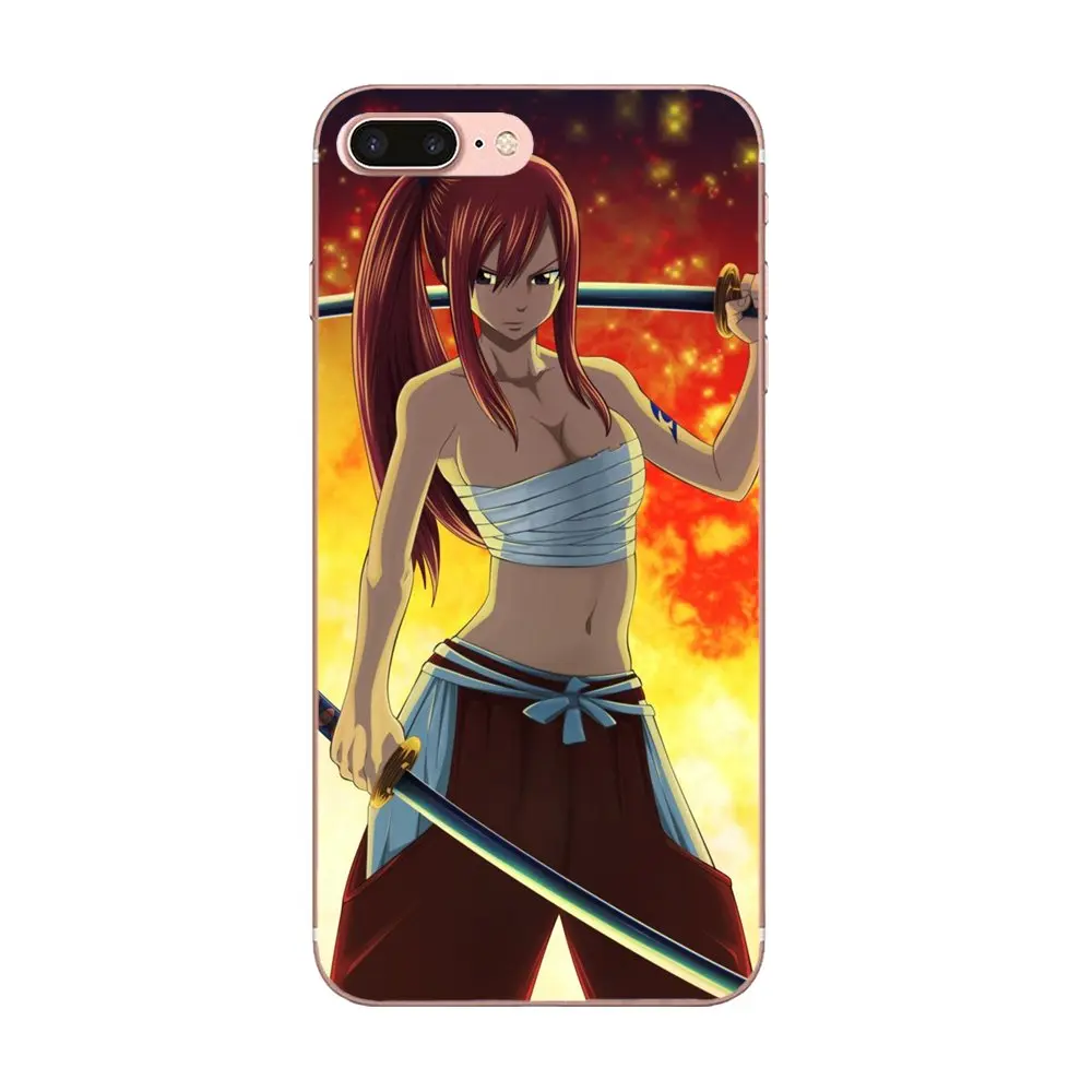 For Xiaomi Redmi Note 8 8A 8T 10 K30 5G Pro Motorola G G2 G3 G4 G5 G6 G7 Plus TPU Hot Selling Fairy Tail Bloody Erza Soft | Мобильные