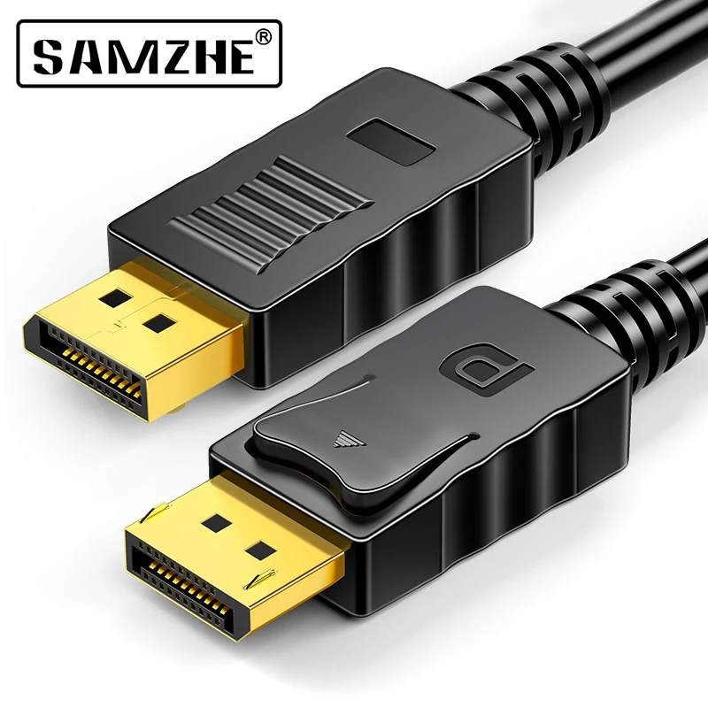 Кабель SAMZHE Displayport 1080P HD DP кабель переходник Male 1 8 м для ПК ноутбука проектора|displayport