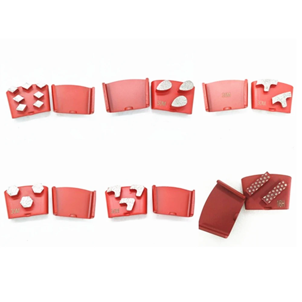 

HTC Polishing Pads with Three Hexagon Segments HTC Hard Bond Grinding Pad for Floor Rough Grinding Stone Floor 12PCS