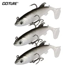 Goture 3 штуки Рыбная приманка вобблер мягкая плавающая приманка силиконовая искусственная приманка для рыбы 13 г8,5 см