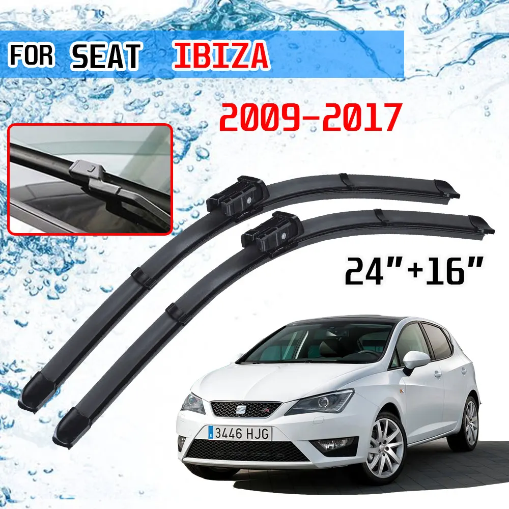 For SEAT Ibiza 2009 2010 2011 2012 2013 2014 2015 2016 2017 Accessories Car Front Windshield Windscreen Wiper Blades Brushes | Автомобили