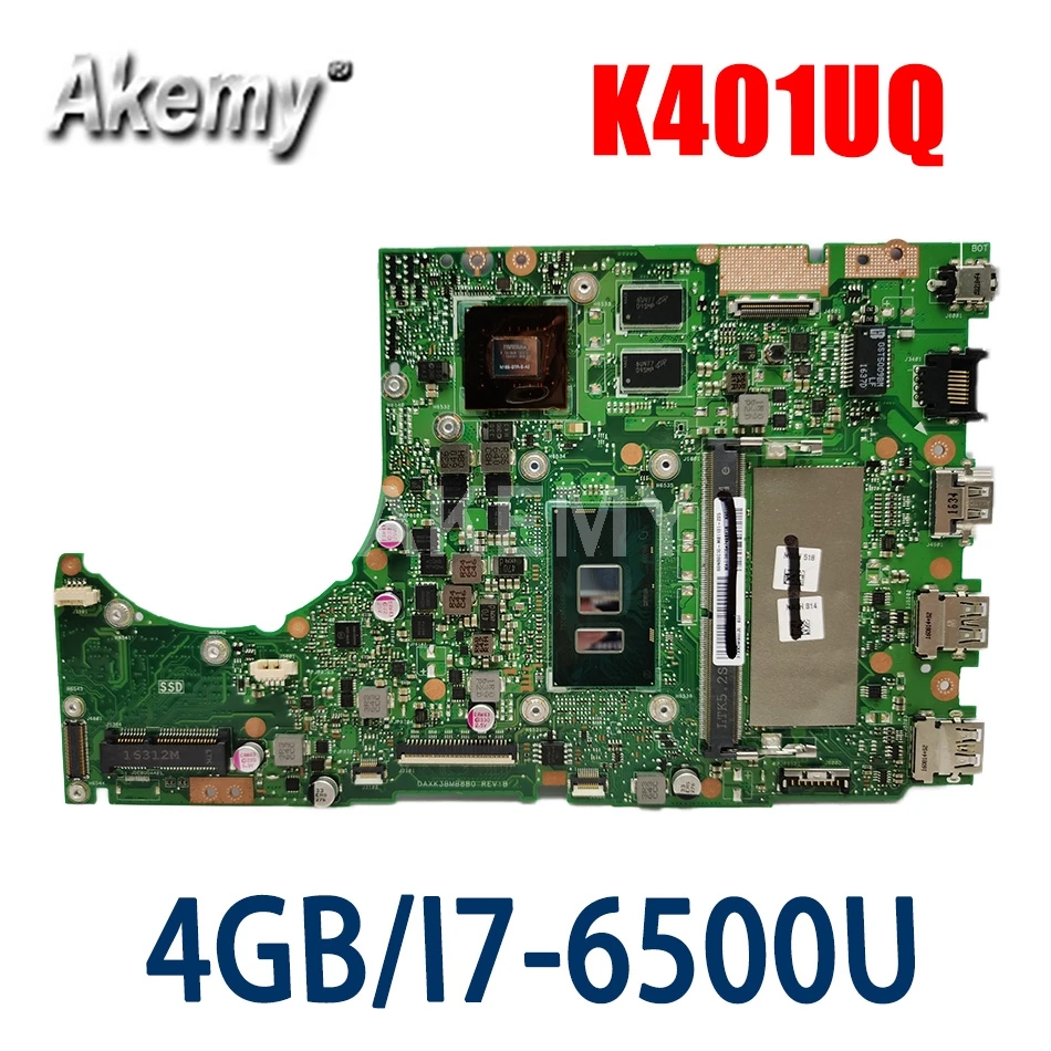 

K401UQ MAIN_BD._4G / I7-6500U / AS 940MX / V2G материнская плата для ASUS K401U K401U A401U K401UQ K401UQK Материнская плата ноутбука 100% протестировано