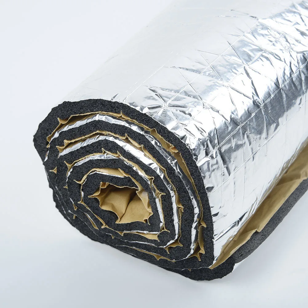 1 Roll 100x40cm 5mm Car Soundproof Cotton Auto Accessories Insulation Aluminum Foil Sound Proofing Deadening Mat | Автомобили и