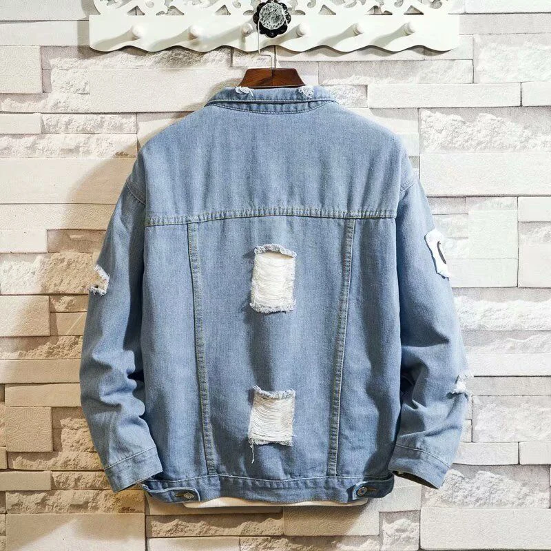 

2020 spring and autumn denim jacket men's wind jacket men's student loose jacket