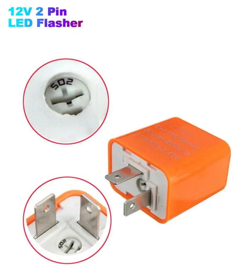 

Светодиодный проблесковый индикатор поворота для мотоцикла, 12 В, 2 контакта