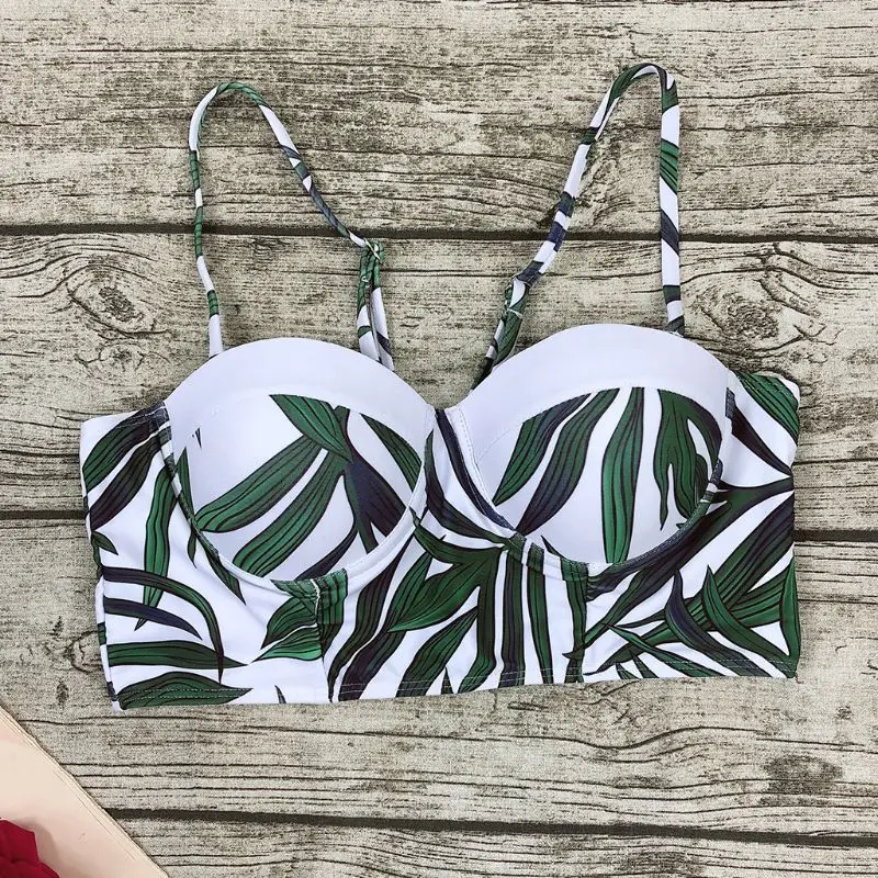 Комплект бикини женский из двух предметов пикантный купальник с пуш-ап на