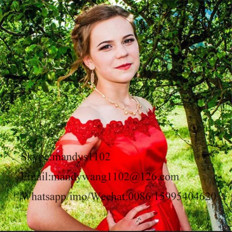 Потрясающие красные атласные Выпускные платья для 8-го класса 2020 элегантные