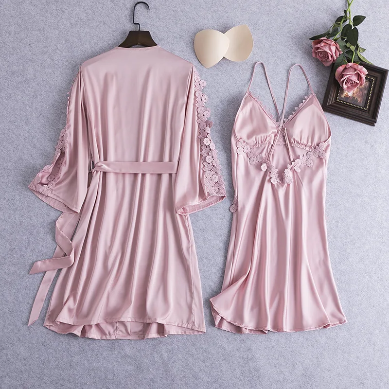 Пижама женская с V-образным вырезом комплект одежды для сна из 2 предметов