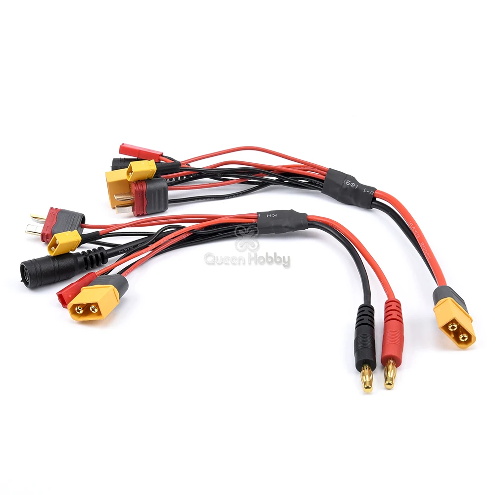 Разъем XT60 XT30 DC5.5 T Plug зарядное устройство кабель 4 0 мм банановый штекер 20 см 18AWG для