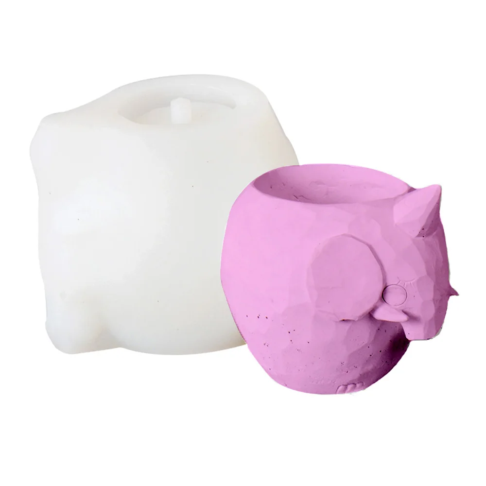 

Silicone Concrete Moulds Cute Elephant Shaped Flowerpot Cement Mold Home Decorative Tool