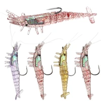 durable fish tools artificial baits simulation shrimp fishing tackle swimbait soft fake bait