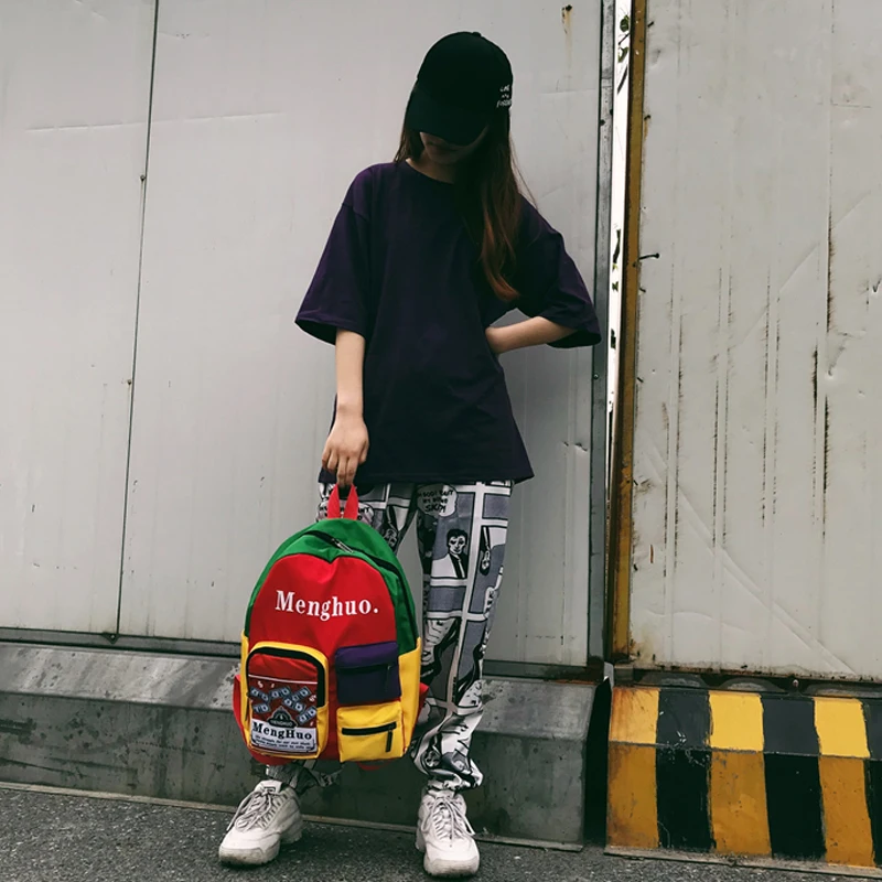 Дизайнерский уличный рюкзак Pat Ins женский для студентов в студенческом городском