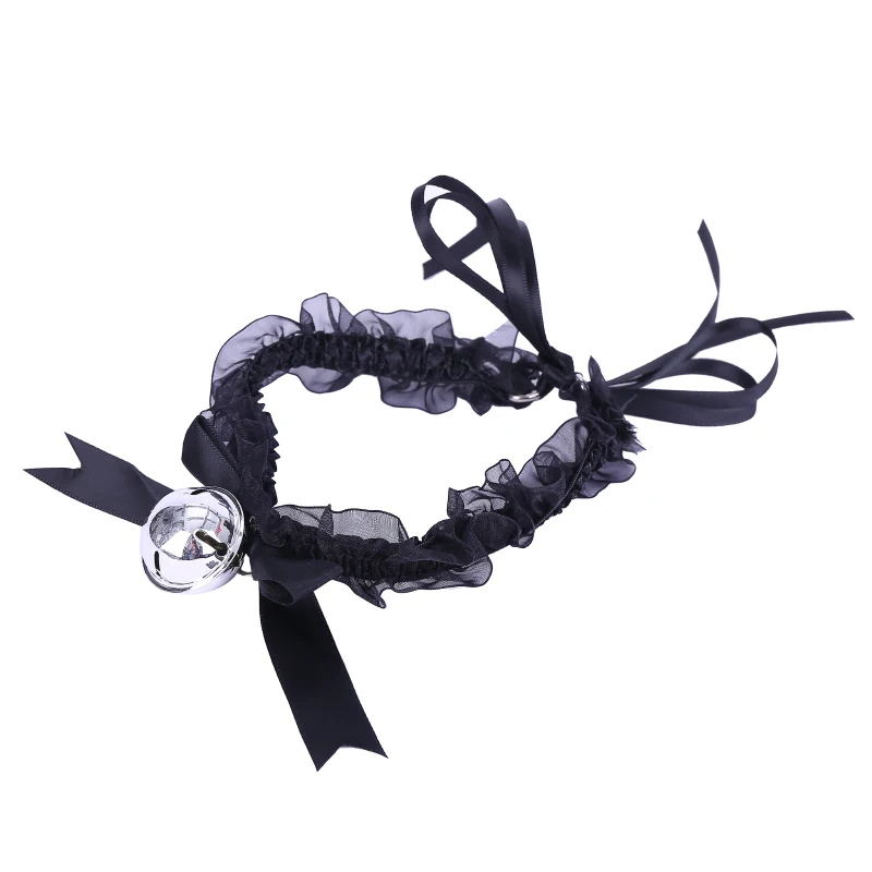 Косплей Банни Сексуальный колокольчик кружевной воротник флирт рабыня БДСМ