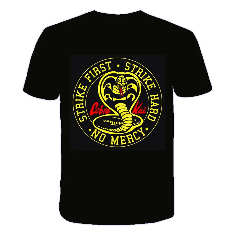 

2021 New Summer Children's Baby Cool t shirt 3D Printing Animal Cobra Kai Kids T-Shirt O-Neck Boy and Girl Casual Tops Shirt