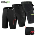 Мужские велосипедные шорты WOSAWE для горных велосипедов, легсветильник емые велосипедные шорты с 3D гелевыми подкладками, свободная одежда для горных велосипедов