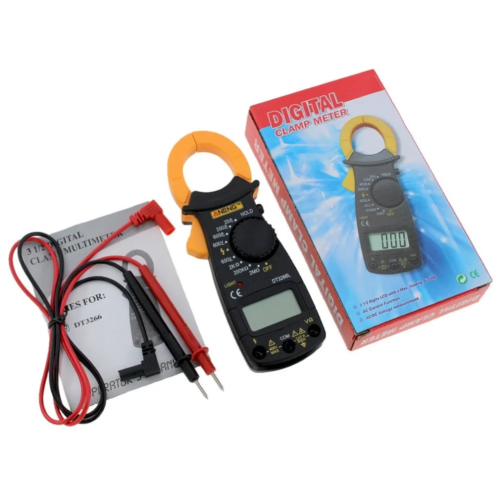 ANENG DT3266L Digital Clamp ammeter AC DC Ammeter Multimeter Voltmeter 400A Electronic meter Diode Fire Wire Tester | Инструменты