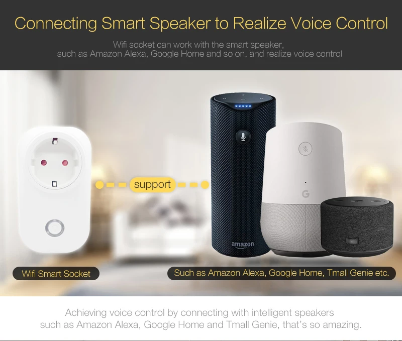 Смарт розетка настенная CLOUDRAKER 16 А Wi Fi голосовое управление|Модули для умного
