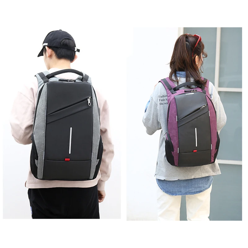 

Unisex Mochilas Para Hombre Fashion Backpack for Men Business Waterproof USB Charging Female 15.6 Inch Labtop Shoulder Bag