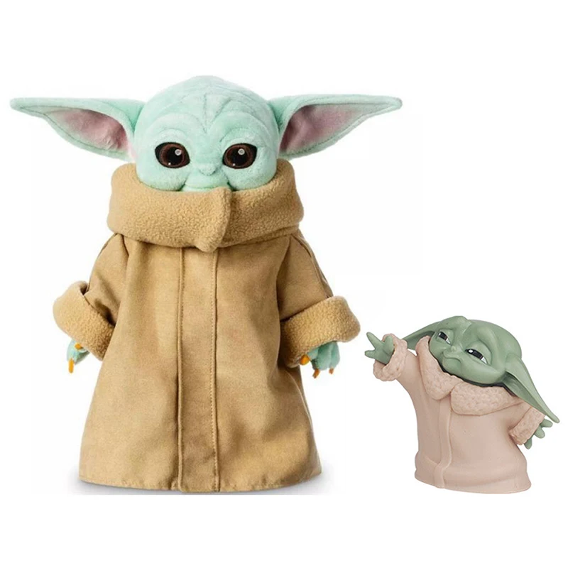 Детская плюшевая кукла Yoda Stuff игрушки из ПВХ аниме Звездные войны Диснея|Плюшевые