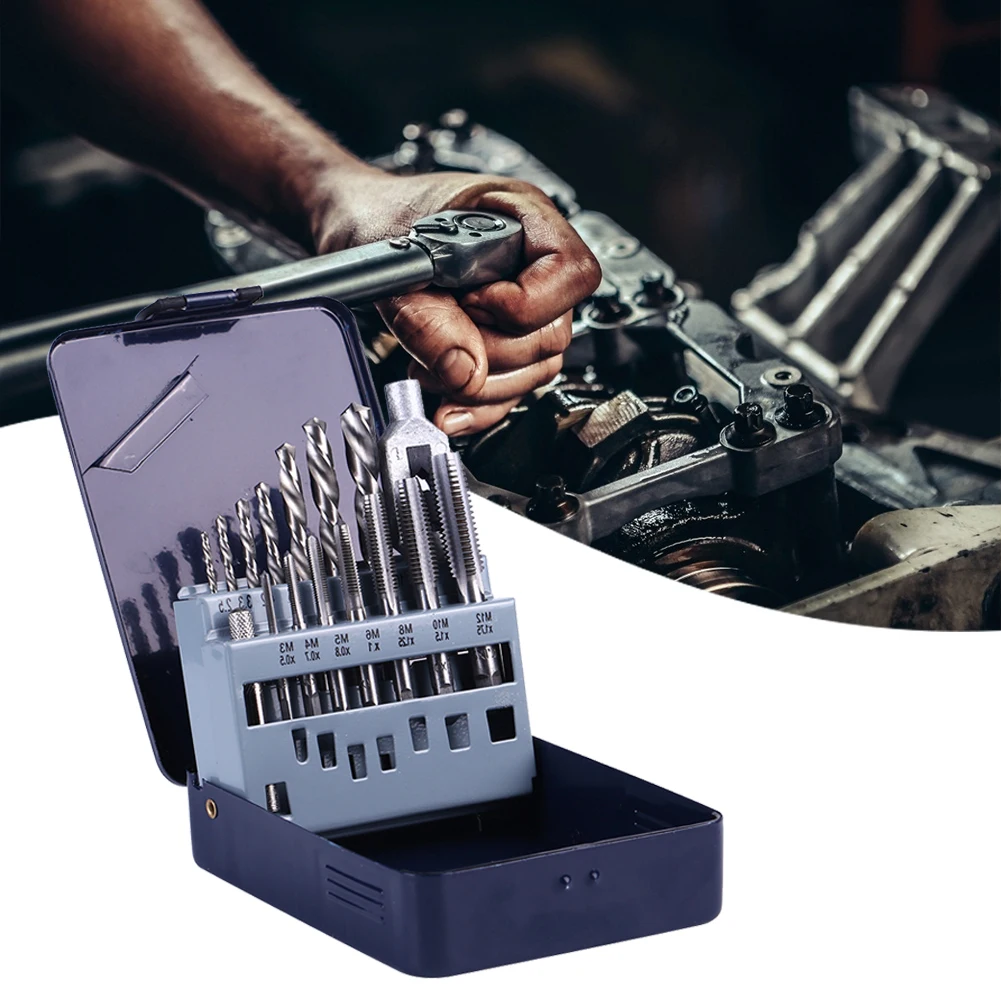 15 шт. Портативный M3 M12 сверла практичный Сталь нажмите спиральные бурильные