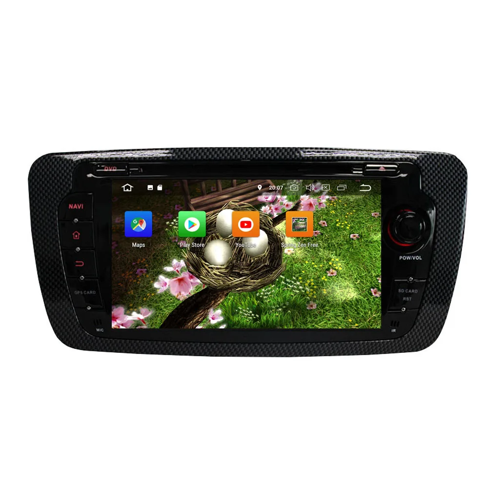 Автомобильный DVD плеер KLYDE 7 дюймов 6 ядер Android 9 0 PX6 для Seat IBIZA 2013 аудио 4 + 64 гб