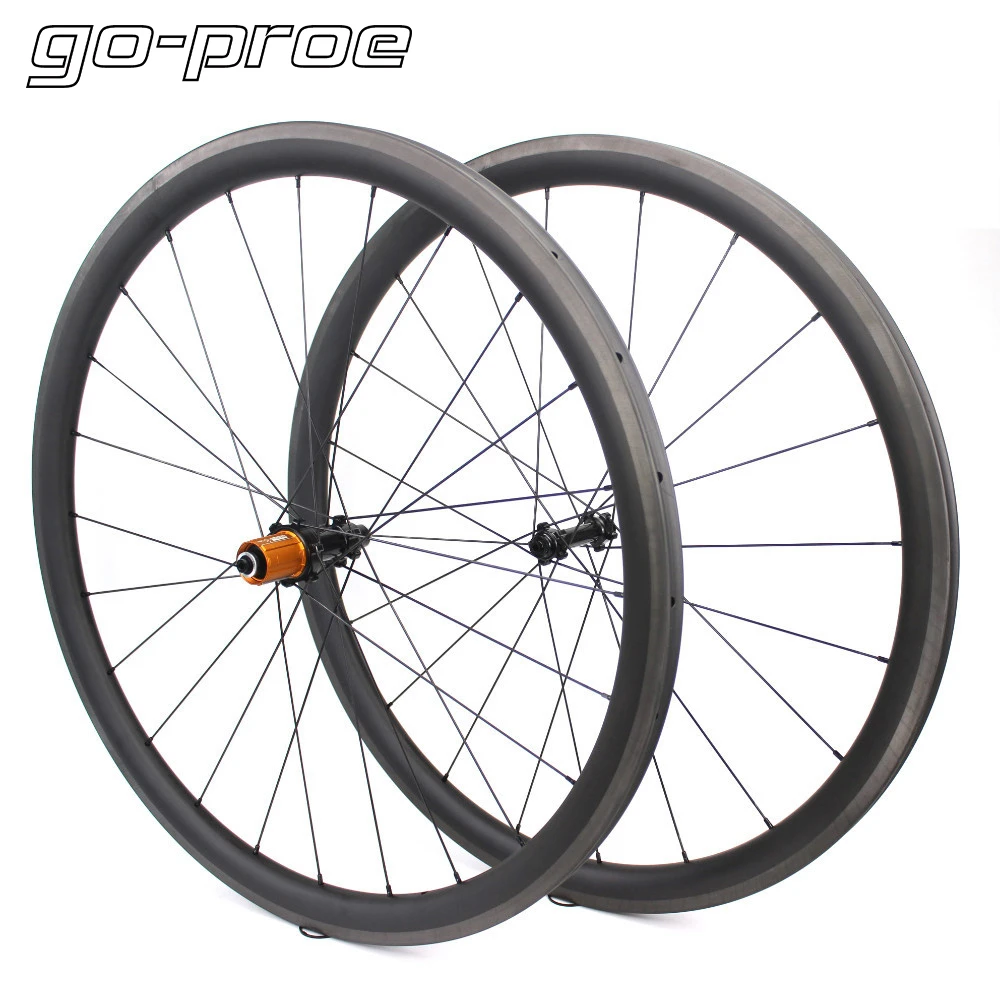 

Велосипедные колеса Go-proe 700C из углеродного волокна, велосипедные колеса 27 мм в ширину, BITEX 305F 305R Hub Pillar 1423 спицы для велоспорта