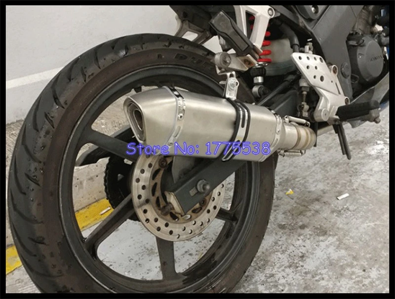 CBR150 мотоциклетный глушитель, полная система, Соединительная труба, карбон, глушитель, аварийный демпфер, утечка для Honda CBR 150 мотоциклов