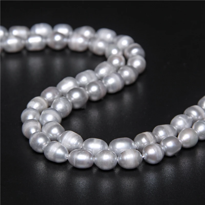 

BaroqueOnly Natural Freshwater Pearl Clavicle Necklace Beads Accessories Exquisite 8-9mm Pearls Jewelry Men Necklace Supplies