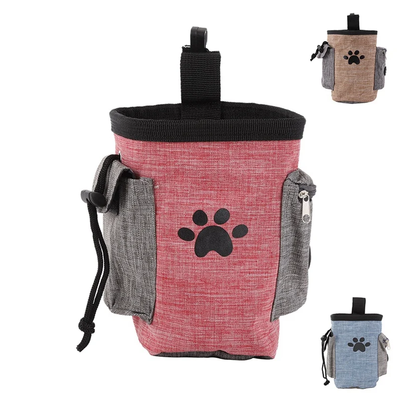 

Portable Dog Training Treat Bag Pet Feed Pocket Puppy Snack Reward Waist Bag Walking Snack Pouch Detachable Dog Training Pack S