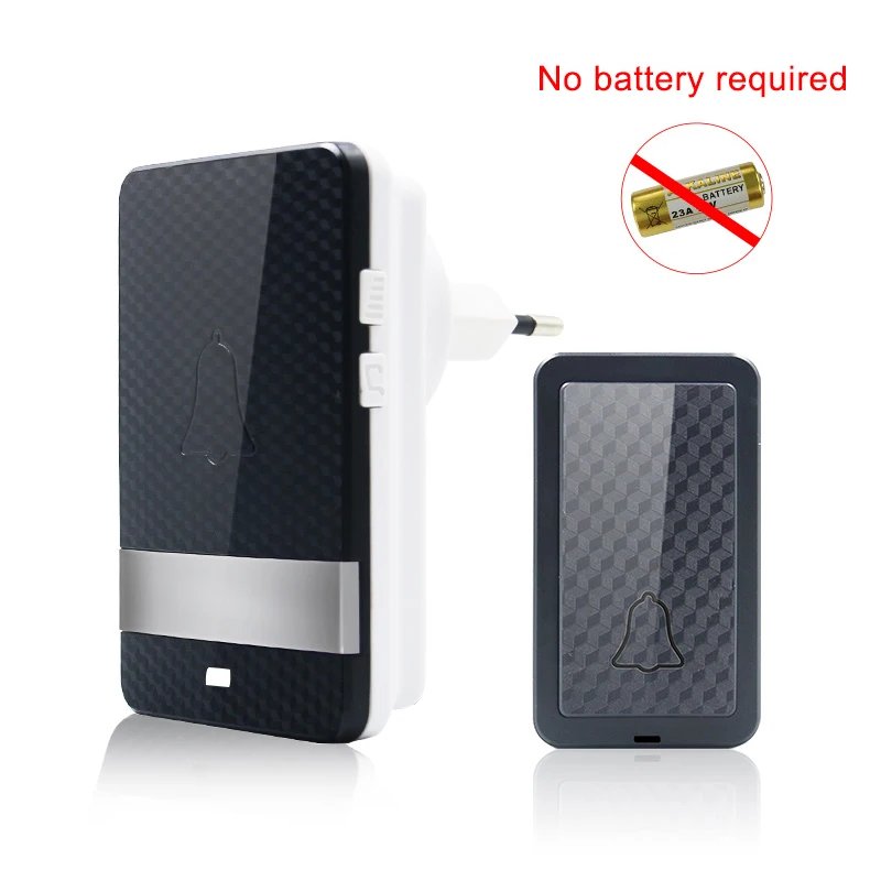 

Wireless Doorbell Waterproof Self-powered Smart Door Bell Home No Battery Required US UK AU EU Cordless Ring Dong Chime timbre c