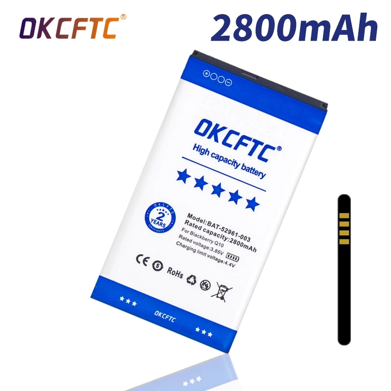 

High quality 2800mAh ACC-53785-201 / BAT-52961-003 / NX1 Battery For Blackberry Q10 / Q10 LTE / Q10 LTE SQN100-1 Phone battery