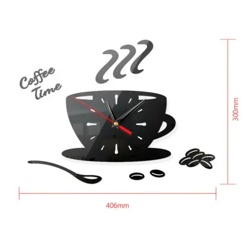 Супер красивая наклейка современный набор больших настенных часов сделай сам 3D