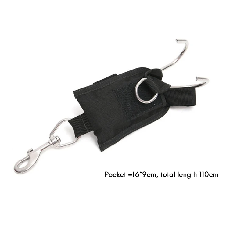 

Diving Double Stream Hook Quick Installation Double Stream Hook Diving Accessories Webbing Reef Rafting Hook