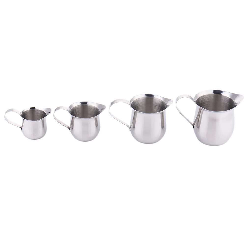 

Stainless Steel Milk Frothing Jug Milk Cream Cup Coffee Creamer Latte Art Pitcher With Spout Durable Kitchen Coffee modern
