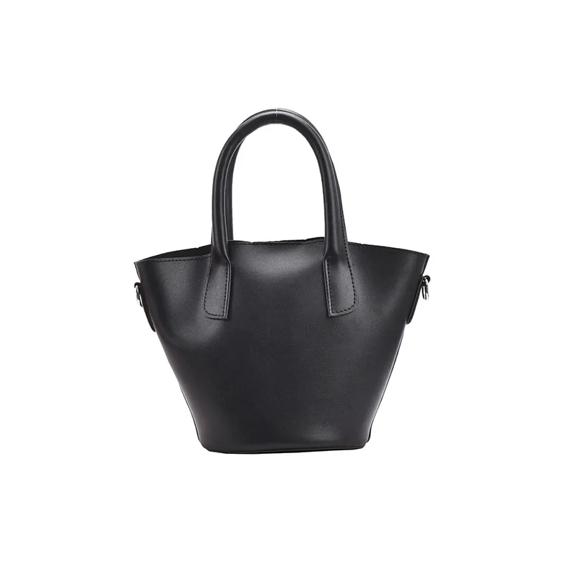 

Small Simple PU Leather Bucket Shoulder Crossbody Bag for Women 2021 Fashion New Hot Summer Handbags and Purses Travel Totes