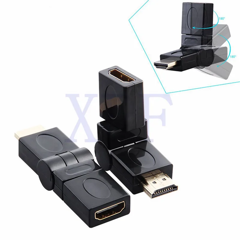 360 градусов вращающийся шарнир 4K 3D HDMI штекер HDMI Женский Регулируемый кабель адаптер конвертер разъем