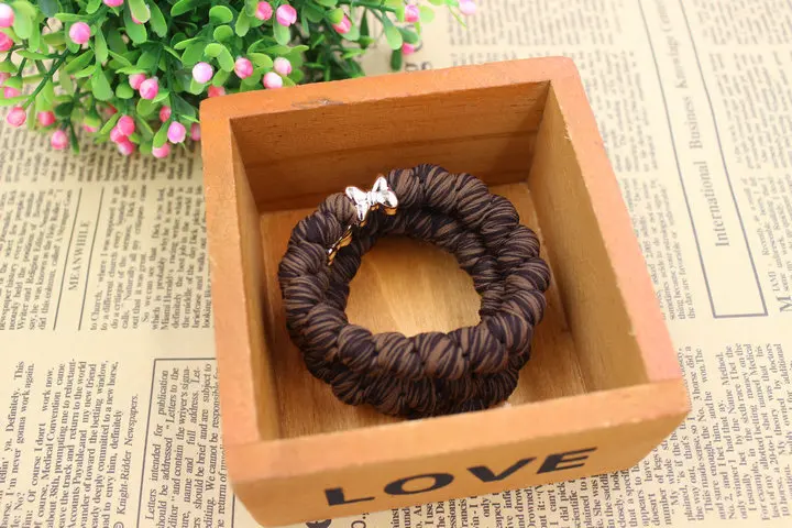 Бантик кнопка большой черный эластичный конский хвост держатели аксессуары для