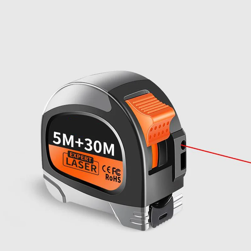 USB перезаряжаемая Лазерная лента измерительная электронная линейка лазерный