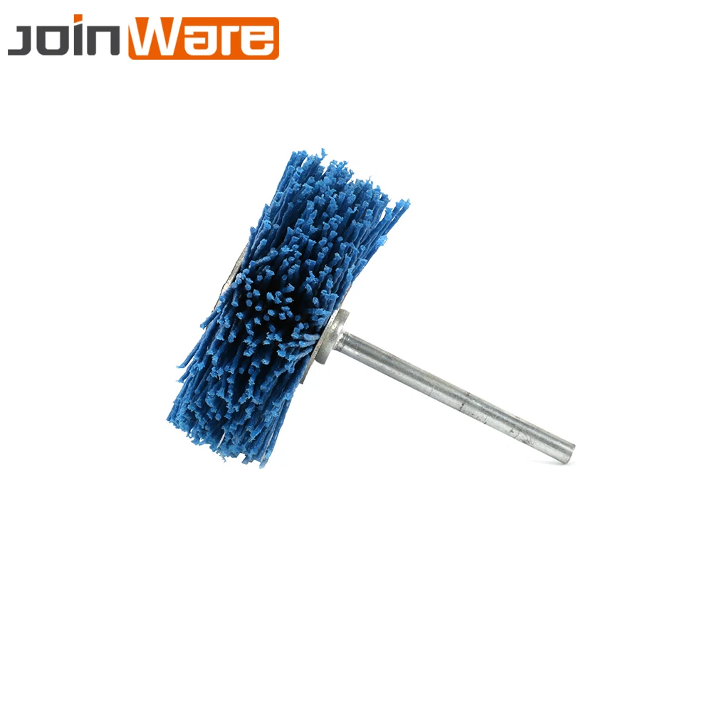 1 шт. 6 мм вал 80 абразивный провод шлифовальный круг нейлоновая щетина щетка для