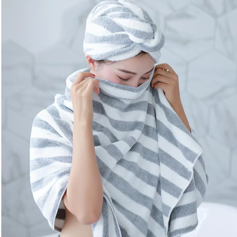 Банное полотенце с капюшоном для женщин и взрослых набор мягких флисовых банных