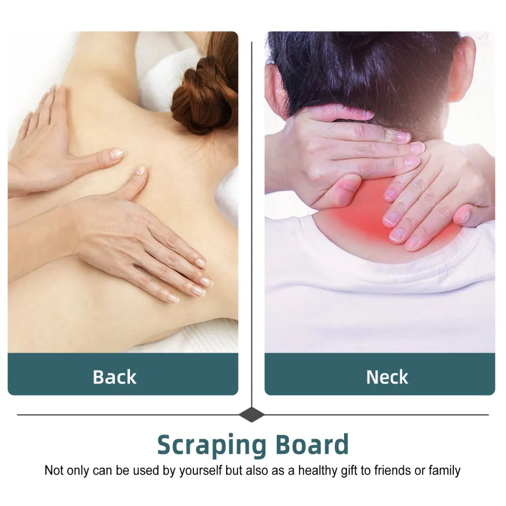 

1pc Facial Scraping Board Portable Jade Board Body Massaging Board