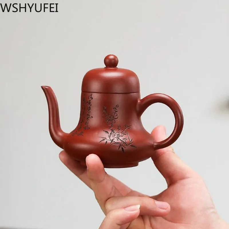 Чайник Yixing zisha чайник ручной работы из сырой руды и фиолетовой глины подлинный