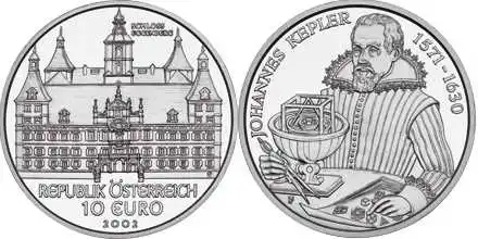 Austria 2002 Egenberg Palace 10 Euro Commemorative Silver Coin Genuine Collection Real Original Coins | Дом и сад