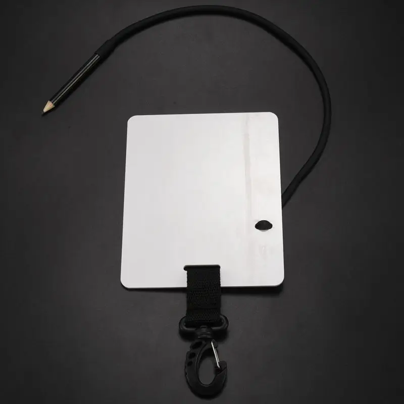 

Dive Underwater Writing Slate Diving Wordpad Gear Board With Swivel Clip And Pencil For Water Sports Diving Swimming