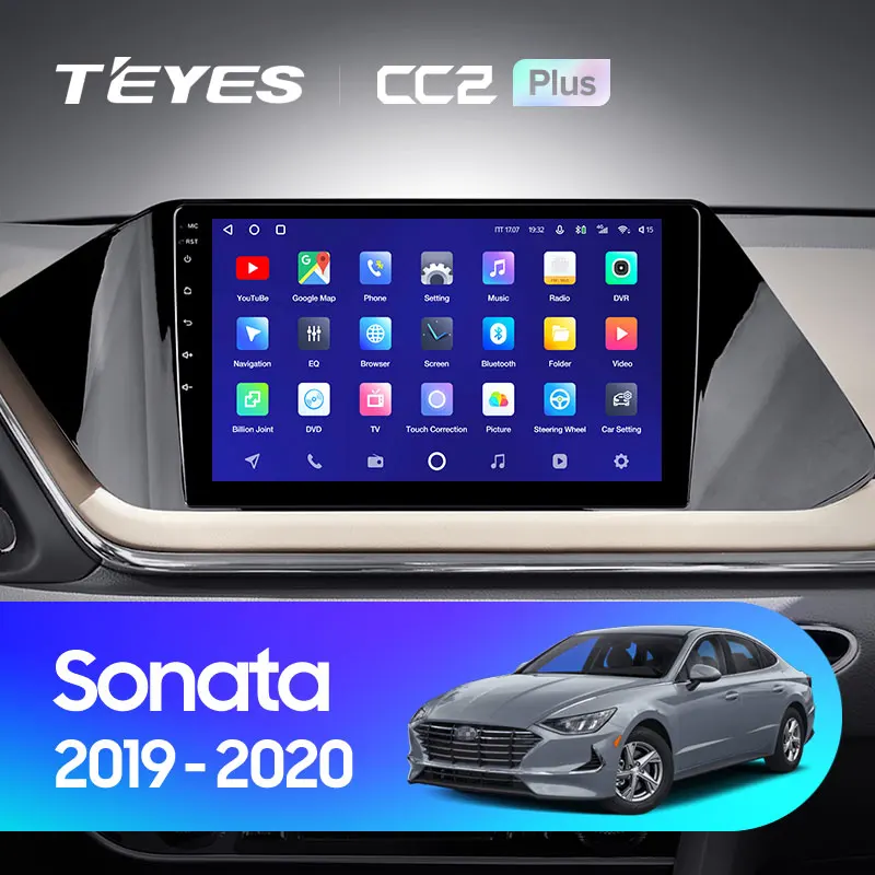 TEYES CC2L и CC2 Plus Штатная магнитола For Хендай Соната ForHyundai Sonata DN8 2019 2020 Android до 8-ЯДЕР 4 +