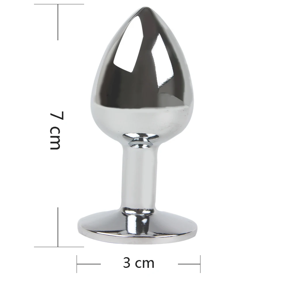 OLO Metal Butt Plug Stainless Steel Anal Bead Diamond Prostate Massage Sex Toys for Women Men Gay Adult Product | Красота и здоровье