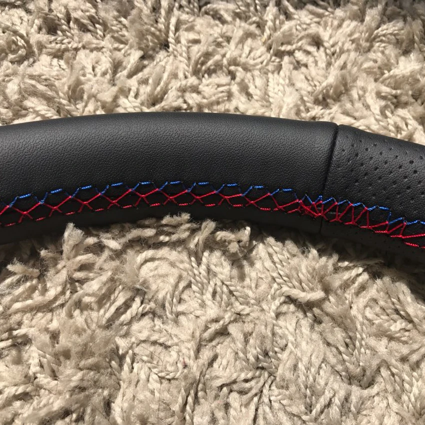 MEWANT черный чехол рулевого колеса автомобиля из искусственной кожи для BMW E53 X5 E39 E46